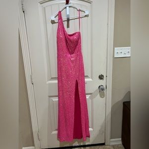 Pink prom dress
